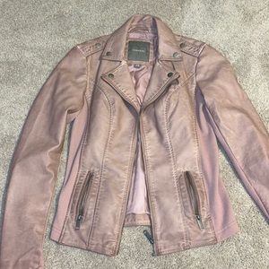 Mauve XS Maurice’s faux leather jacket